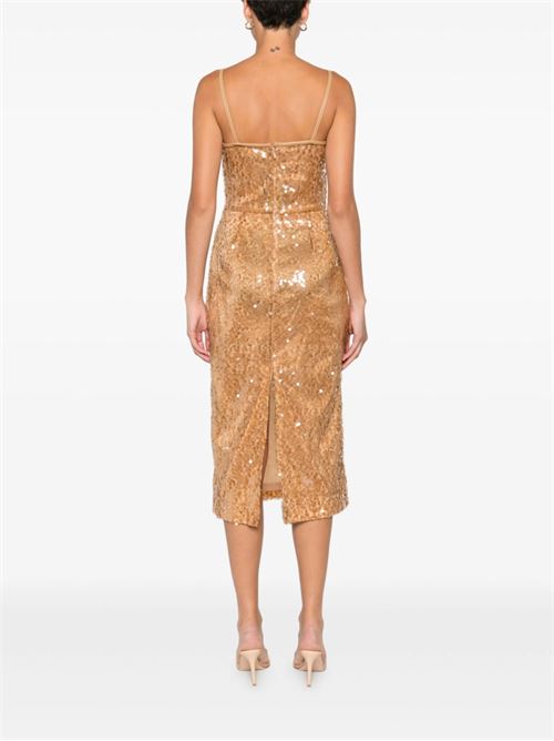 Sequin dress DAVID KOMA | PF25DK104DBROWN
